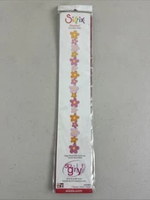 Sizzix Sizzlits Die Flowers Decorative Strip Floral Border So Girly 12 x 1 Inch