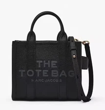 MARC JACOBS The Leather Crossbody Tote Bag – Black