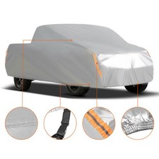 Fit For Full Pickup Truck Silver Cover Breathable Outdoor Waterproof Sun