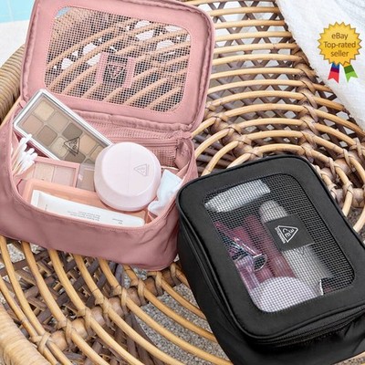 3CE STYLENANDA TO GO Makeup Pouch Bag K-Beauty - 22.5 x 16 x 8.5cm  Tracking 