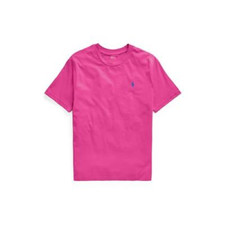 Polo Ralph Lauren Boys Cotton Jersey Crewneck Tee in Pink Size L 14-16