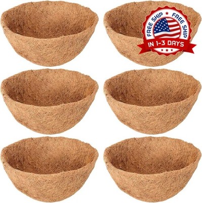 Revestimiento de Fibra de Coco Natural para Macetas y Canastas Jardin Exterior