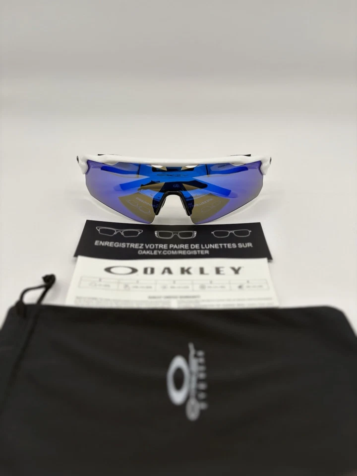 Lente polarizada Oakley Radar EV Path Prizm azul zafiro marco blanco OO9208-09 Foto 2 de 4