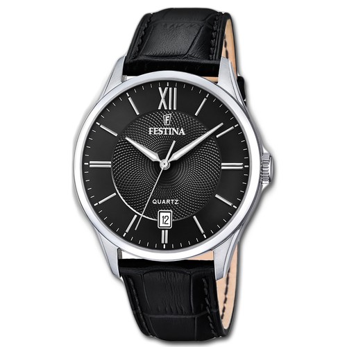 Orologio Da Polso Uomo Pelle Nero Stile Punk - Tre Cinturini, Look Vintage E Analogico