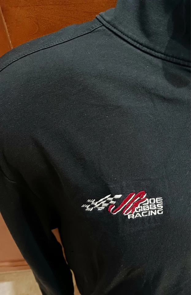 Joe Gibbs Racing Toyota Large Team Issued 1/4 Zip Shirt NASCAR Truex Hamlin Bell - Image 2 of 4