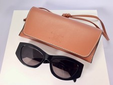 Celine CL40308U 01A 55mm Cat Eye Black Sunglasses with Gray Lens