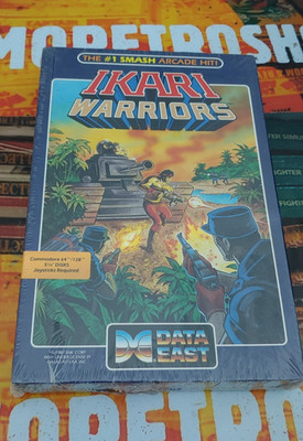 Ikari Warriors (Data East 1986) Commodore 64 (Disk, Manual, Box)  8-bit NEW NEU