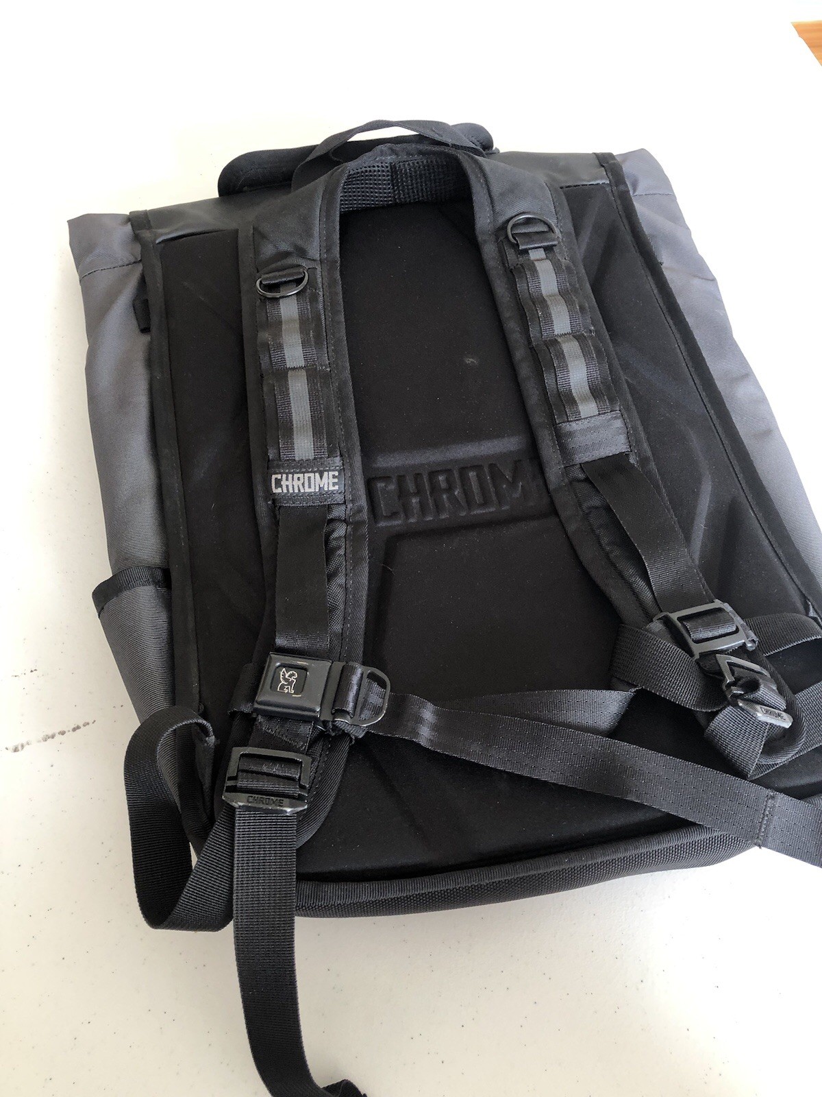 Chrome Industries Backpack Gray Rucksack Fold Ove… - image 9