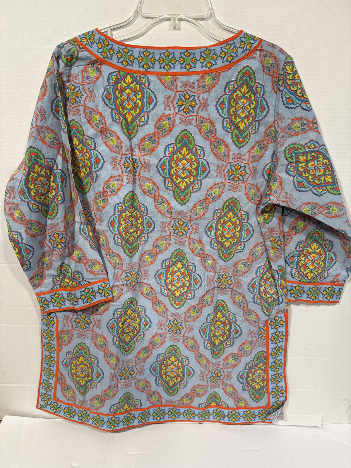 Gretchen Scott Split Neck Patterned Tunic, Small,… - image 5