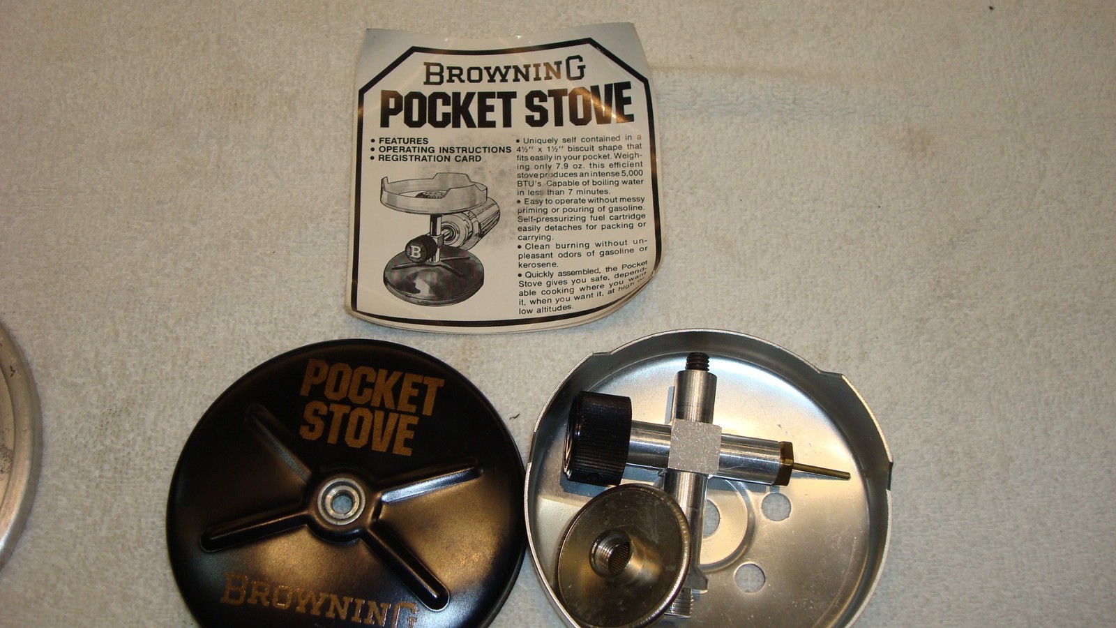 BROWNING POCKET STOVE