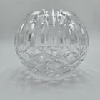 Waterford Crystal Vintage 4" Lismore Rose Bowl vase 3 3/4" in diameter