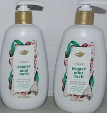 Lot of 2 Dove Limited Edition Holiday Peppermint Bark Deep Nourishing Hand Wash
