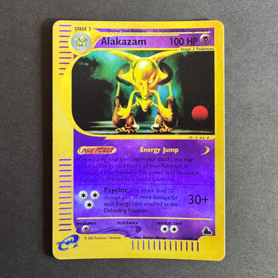 ALAKAZAM 2/144 Reverse Holo Rare Pokemon TCG Skyridge Vintage Card