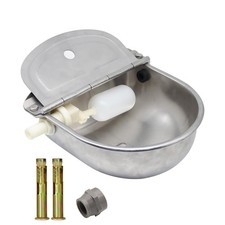 Automatic Dog Feeder Trough Bowl Dispenser Waterer for Pet Dog Horse Cattle G...