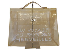 Auth LK28 Hermes Vinyl Kelly Handbag Gold Hardware Novelty from Japan