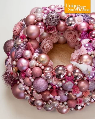 Schockverliebt! Ein Traum in Pink! Deko Kranz Valentin Muttertag Hochzeiten - Bild 1 von 4