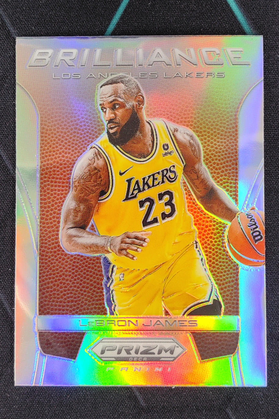 2023-24 Panini Prizm Deca Lebron James Brilliance Silver Prizms #13 Lakers