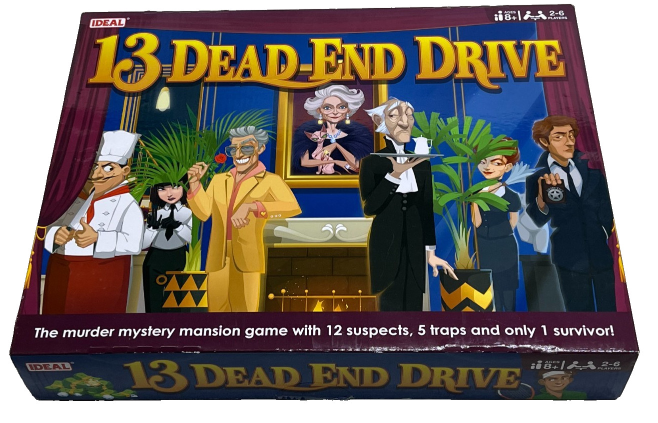 13 DEAD END DRIVE : Ideal Murder Mystery Mansion Game - In Vgc (FREE UK P&P)