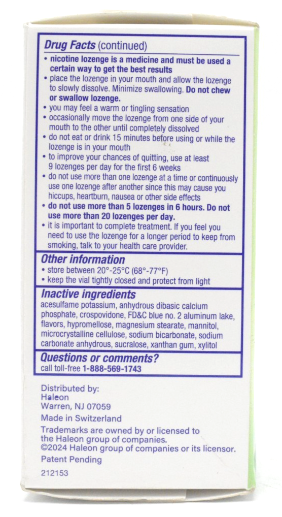 Nicorette Mini Lozenge Peppermint Flavor 4 mg (81 ct) Exp: 08/2027 | eBay