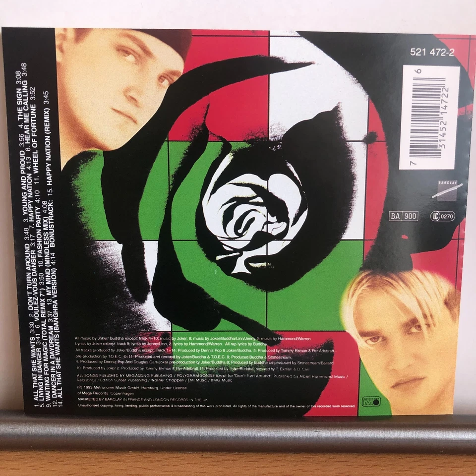 ACE OF BASE - HAPPY NATION - U.S. VERSION - CD 1993 - Bild 2 von 4