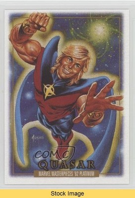 2024 Upper Deck Marvel Masterpieces '92 Leather Quasar #72 READ 07un