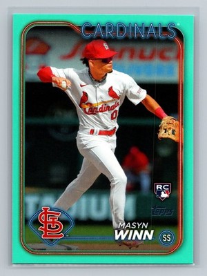 2024 Topps Series 2 - Masyn Winn Aqua #480 (RC)