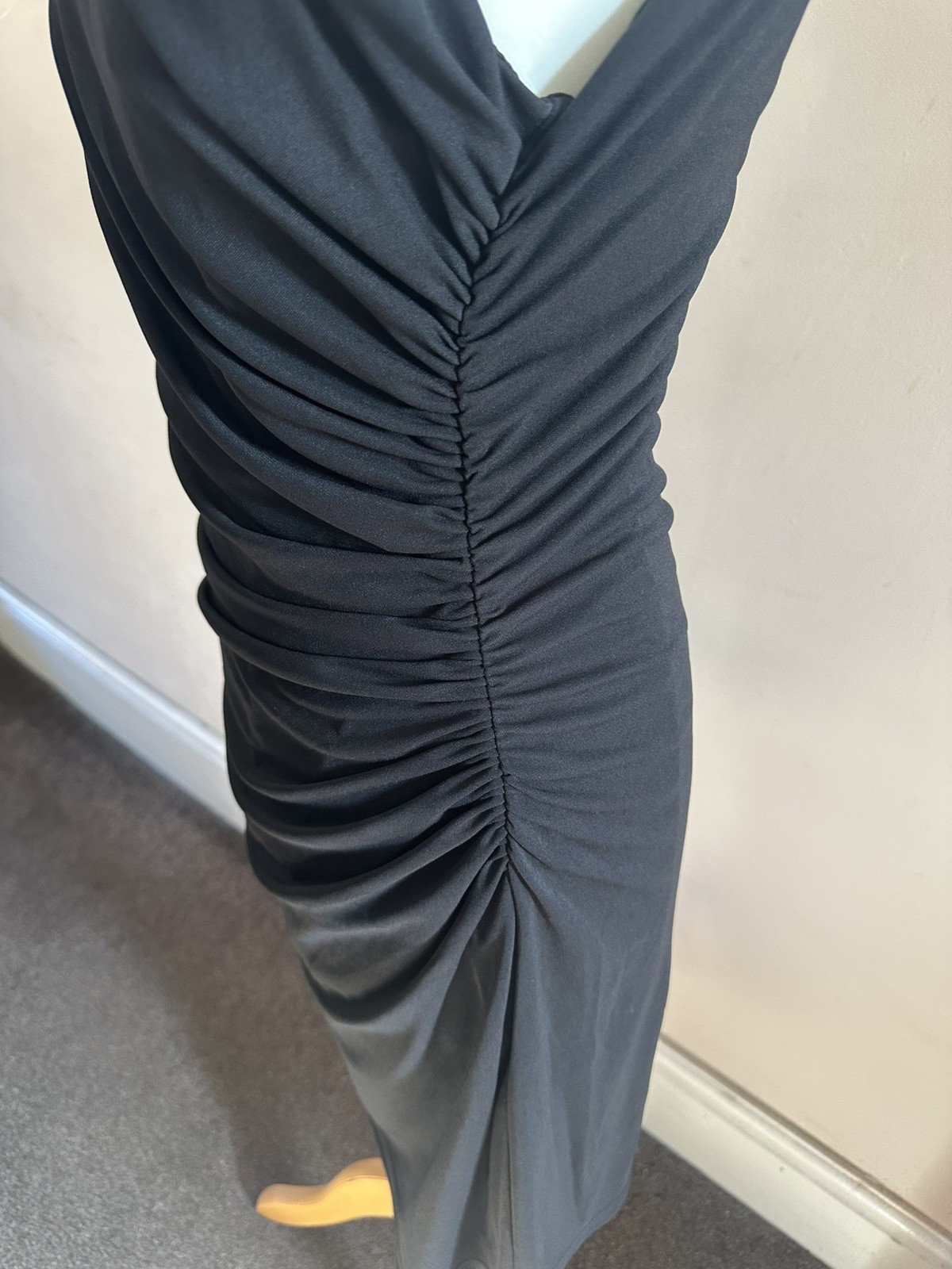 ZARA Black Bodycon Sleeveless Dress Size L - Elegant & Versatile image 4