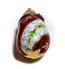 France French Limoges Eggplant Roses LaGloriette Trinket Box Peint Main Limoge — photo 5