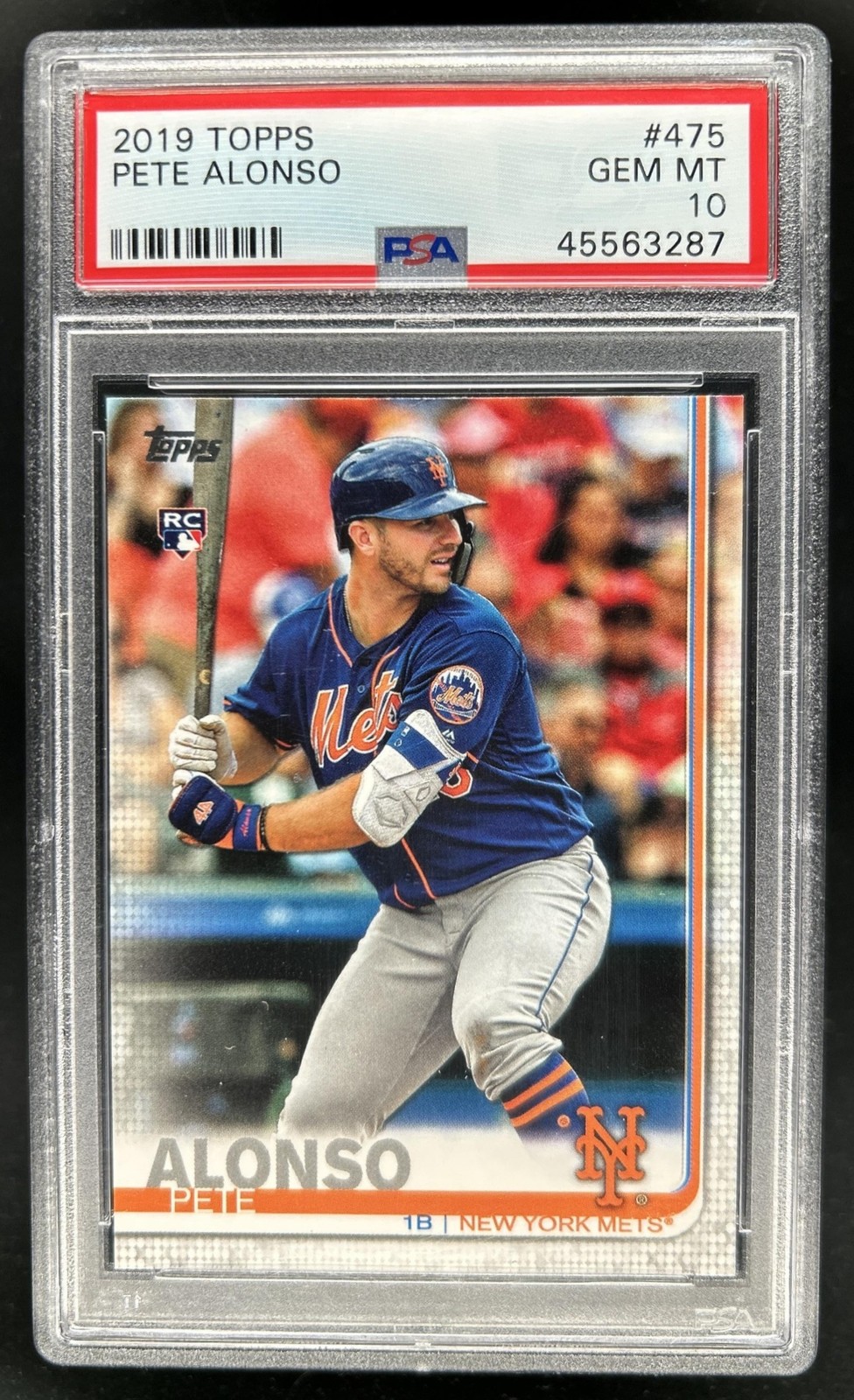 2019 Topps Pete Alonso RC Rookie #475 Mets PSA 10 GEM MINT
