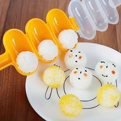 1x Reisbällchen Form 3-fach Onigiri Maker DIY Küchenform