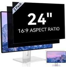 2 Pack 24" Computer Privacy Screen Filter 16:9 Aspect Ratio Widescreen Monitor