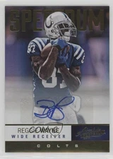 2012 Panini Absolute Spectrum Gold Auto /75 Reggie Wayne #20 Auto