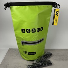Dry Bag Backpack Wilderness  Technology 10 Liter Neon Green New With Tags
