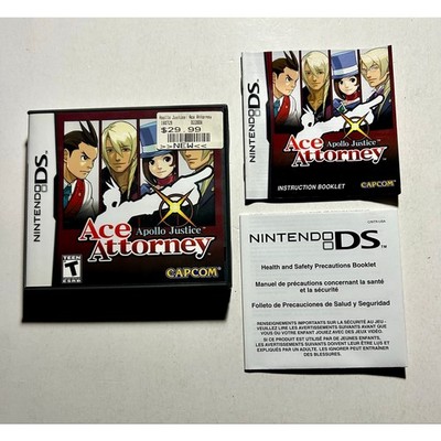 Ace Attorney Apollo Justice (Nintendo DS)Box Manual Inserts Only Nice!
