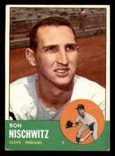 1963 Topps #152 Ron Nischwitz Excellent Indians     ID:322263