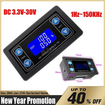 1Hz-150KHz PWM Signal Generator Module Adjustable PWM Pulse Frequency Duty Cycle