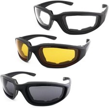 3 X Pares De Gafas Anteojos Lentes Para Motocicleta Moto Sol Dia Y Noche