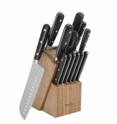 Martha Stewart Waffel-Küchenhandtücher Set – 6 Stück, 40,6 X 71,1 Cm, Schwarz, Aus 100% Baumwolle
