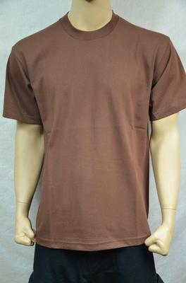 6 NEW PRO5 SUPER HEAVY WEIGHT T-SHIRT BROWN TEE PLAIN BLANK COTTON S-7XL
