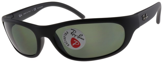 Ray-Ban Predator Sunglasses RB4033 601S48 Black | Green G-15 Polarized Lens 60mm