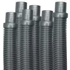 Puri Tech Hose Silver Hayward Navigator Pool Vac Ultra Aquabug 1.5in x 4ft 6 pk