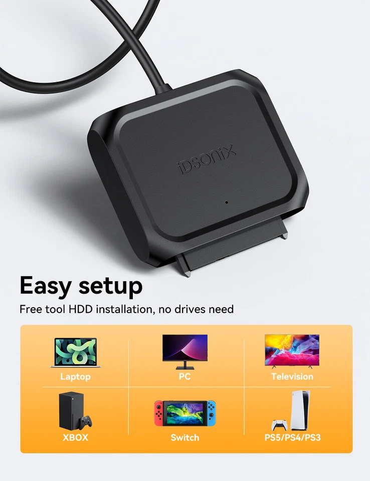 USB 3.0 to Connect SATA 2.5"Hard Disk Drive SSD Adapter Converter Cable Wire - Image 2 of 4