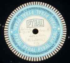 2 x 78 trs / 78 RPM Pyral (30 cm & 25 cm) Mihalovici Sonatine Roland Rigoutat 