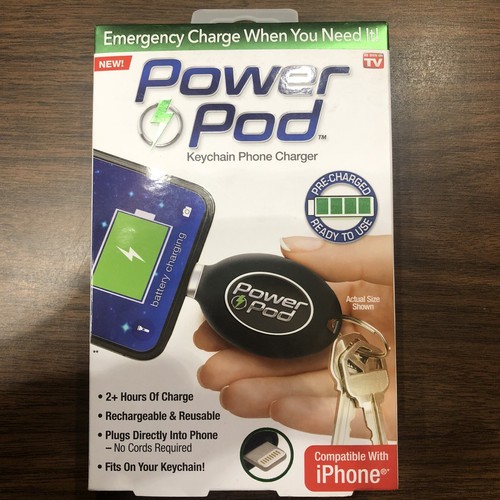 Power Pod Keychain Phone Charger Compatible With IPhone As Seen On TV