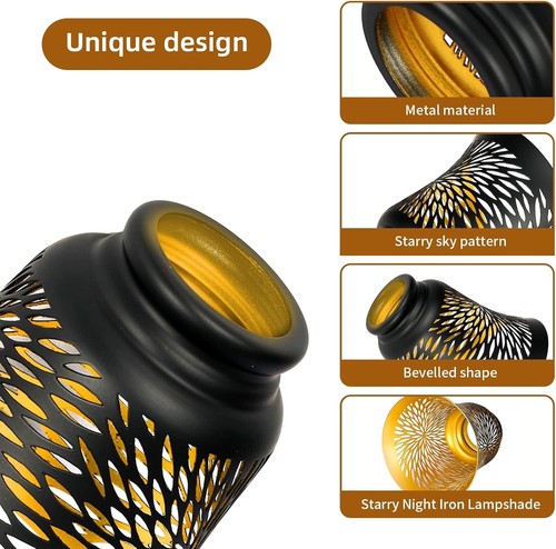 Stylish Indoor Ceiling Fan Replacement Shades - 4 Pack with Chrysanthemum Motif - Picture 8 of 11