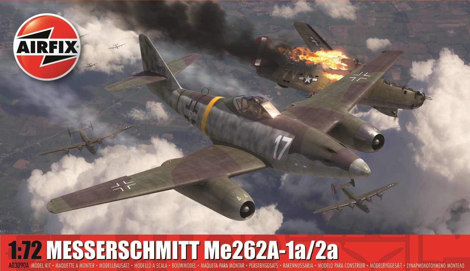 Airfix A03090A Messerschmitt Me262A-1a/2a Plastic Kit