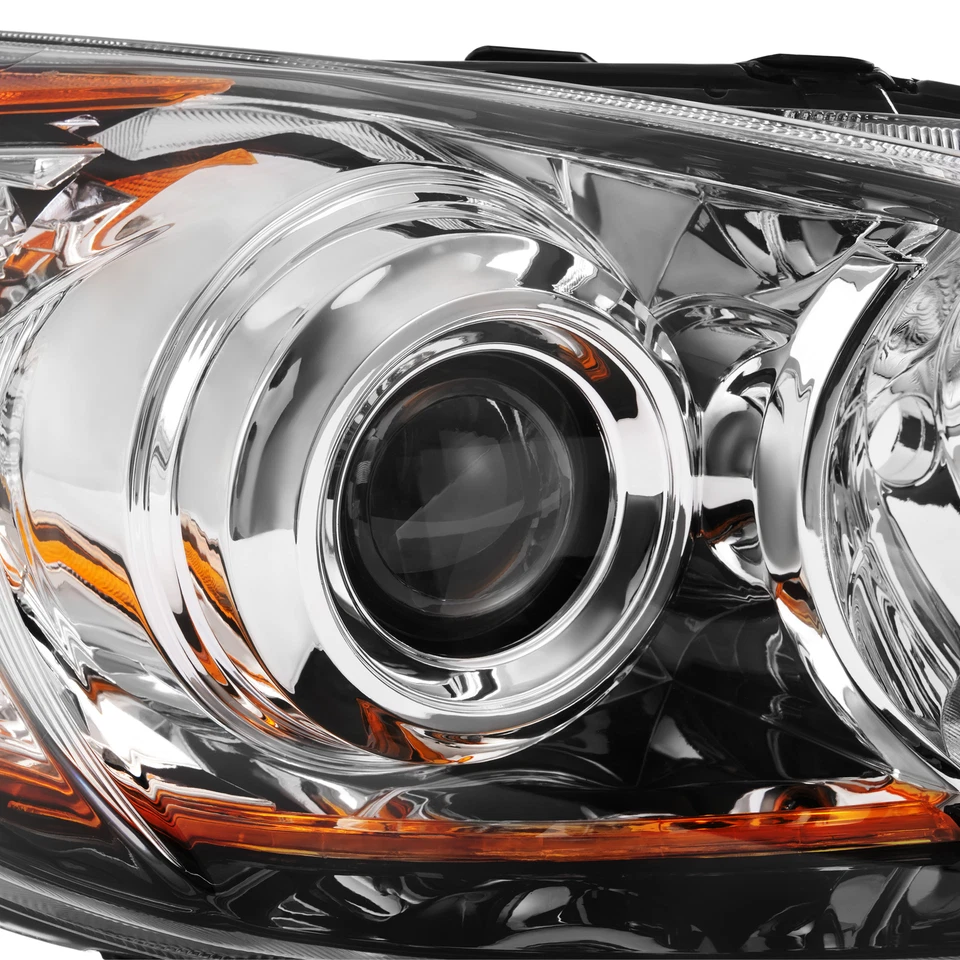 For 2010-2013 Mazda 3 Sport Chrome Headlights Headlamps Driver&Passenger Side - Image 4 of 4