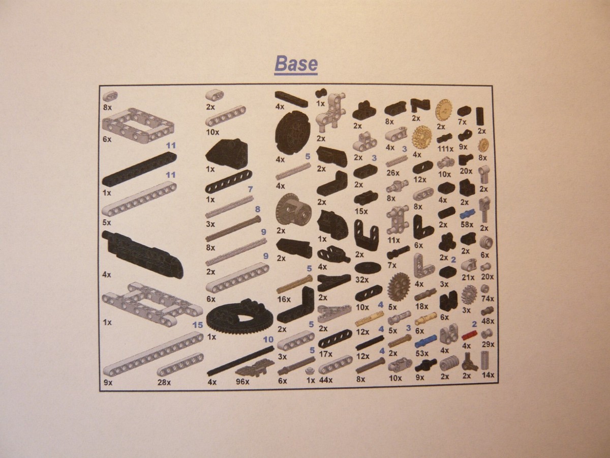 Lego Technic TEREX RH400 Mining Excavator MOC Set w/ Instructions