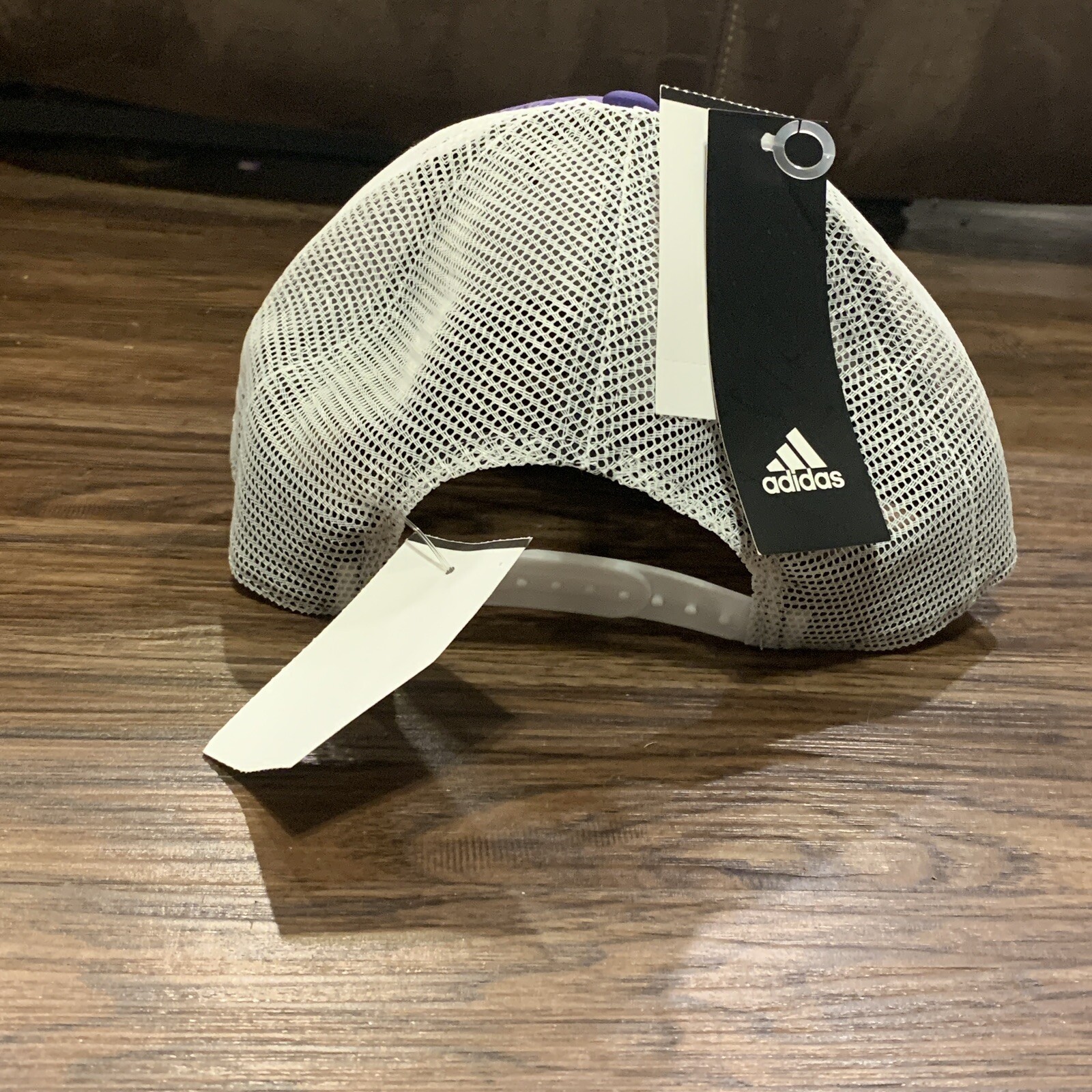 Alcorn State Braves Adidas NCAA Purple White Adjustable Foam Trucker Hat OSFM thumbnail 4