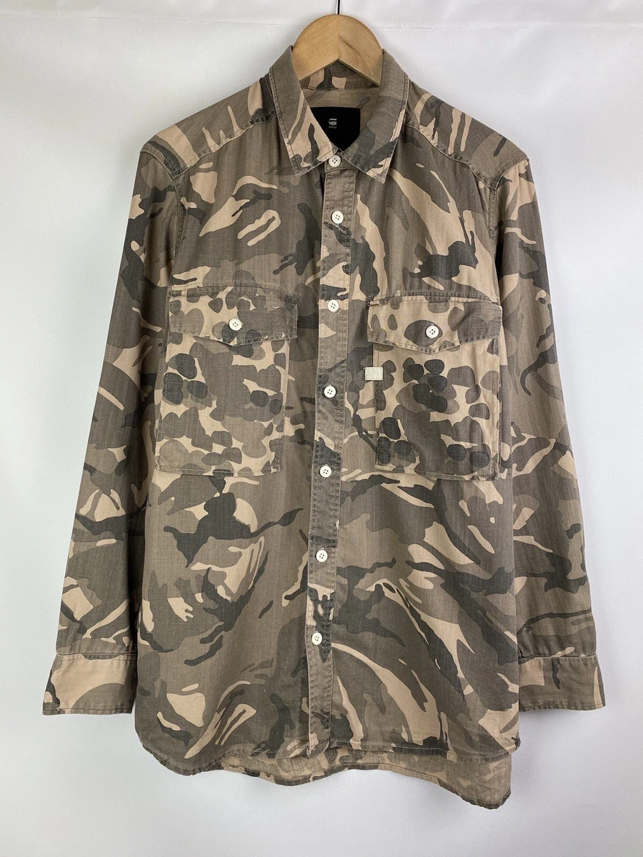 G Star Raw Type C Straight Long RC Shirt long sleeve camo